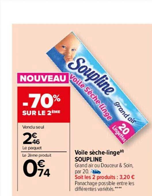 voile sèche-linge soupline