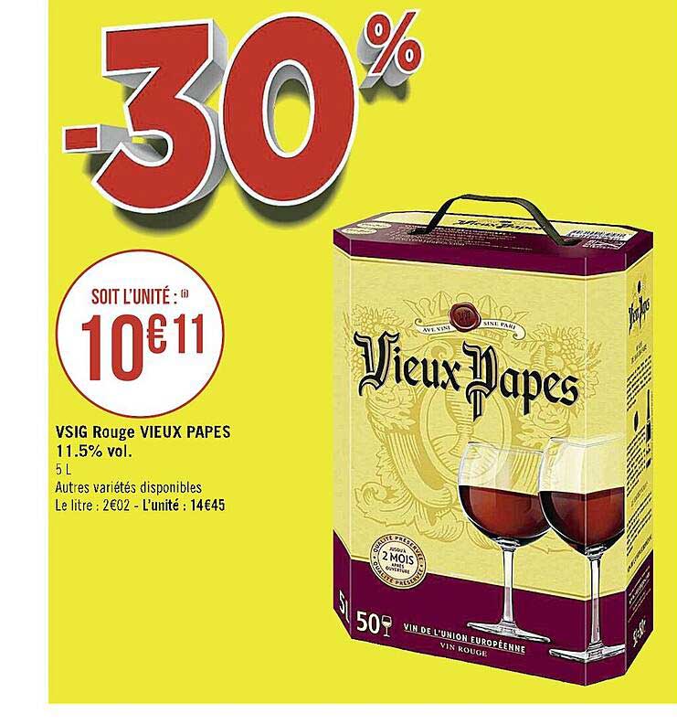 vsig rouge vieux papes 11.5% vol.