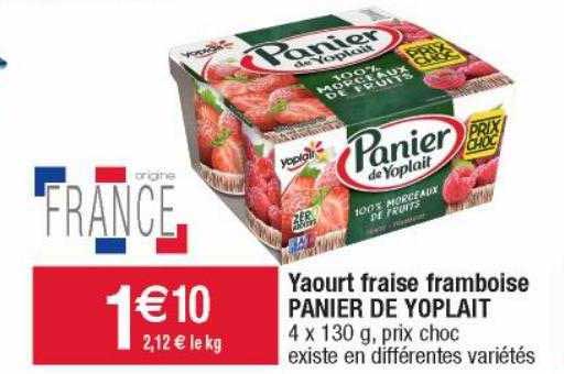 Yaourt Fraise Framboise Panier De Yoplait