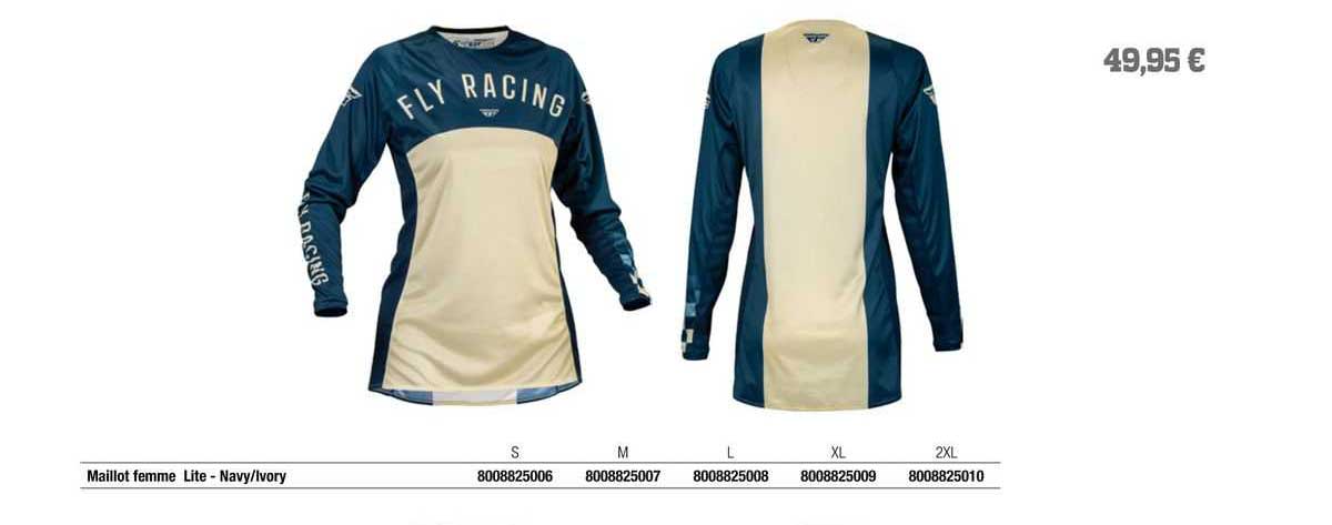 maillot femme lite - navy/ivory fly racing