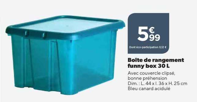 boîte de rangement funny box 30 l