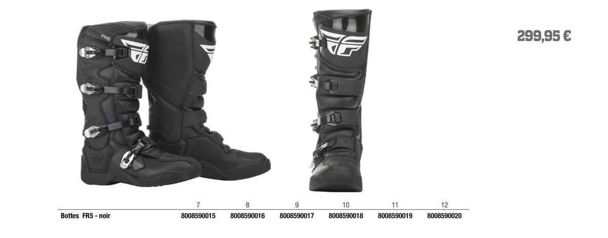 bottes fr5 - noir fly racing
