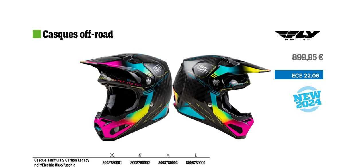 casque formula s carbon legacy noir/electric blue/fuschia