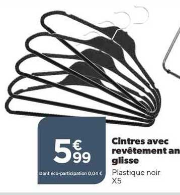 cintres avec revêtement an glisse