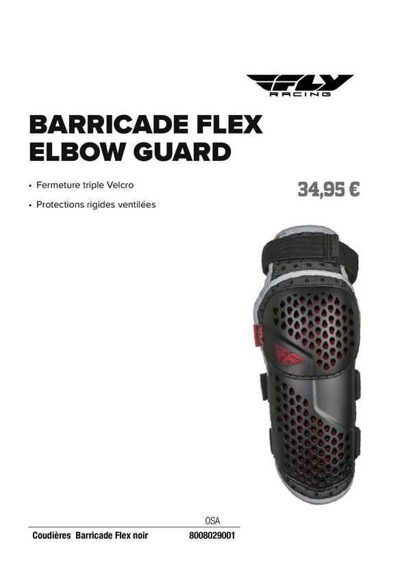 coudières barricade flex noir fly racing