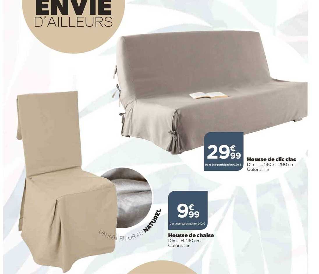 housse de clic clac, housse de chaise