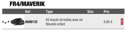 kit boucle de bottes avec vis maverik enfant
