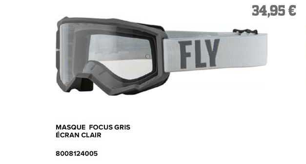 masque focus gris écran clair fly