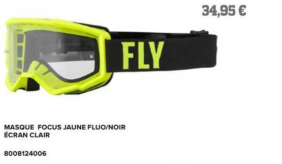 masque focus jaune fluo/noir fly