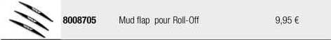 mud flap pour roll-off