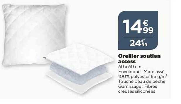 oreiller soutien access 60 x 60 cm