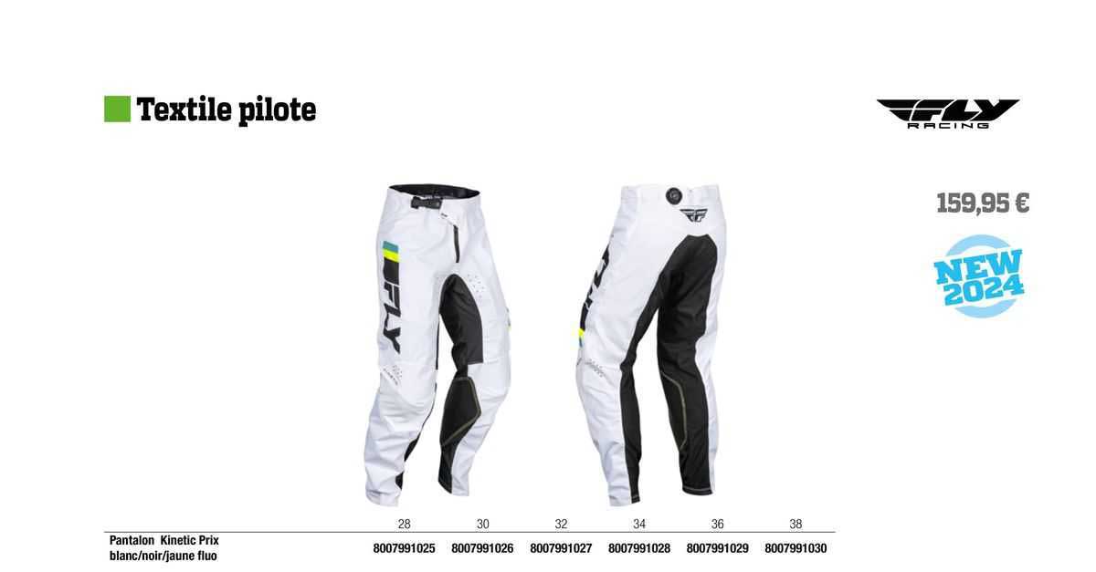 pantalon kinetic fly racing