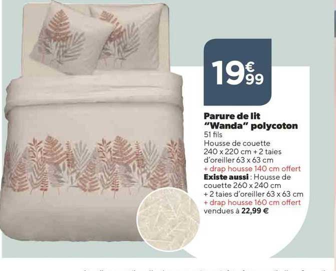 parure de lit "wanda" polycoton