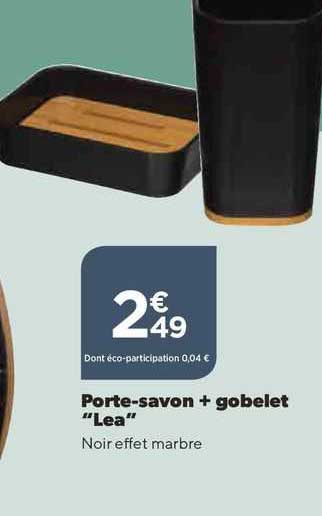 porte-savon + gobelet "léa"
