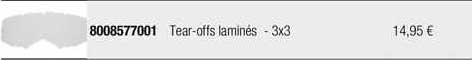 Tear-offs Laminés - 3 X 3