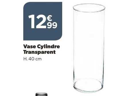 vase cylindre transparent