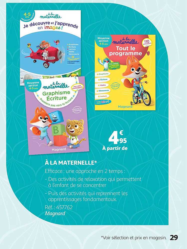 à la maternelle magnard