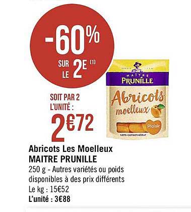 abricots les moelleux maître prunille