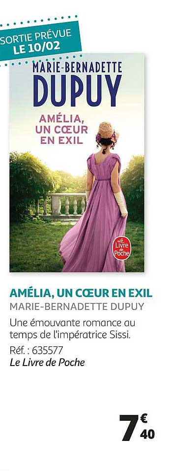 amélia, un cœur en exil - marie-bernadette dupuy