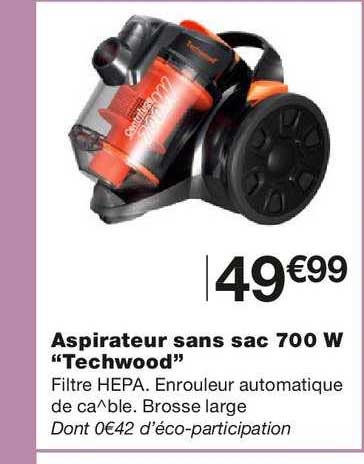 Aspirateur Sans Sac 700 W "techwood"