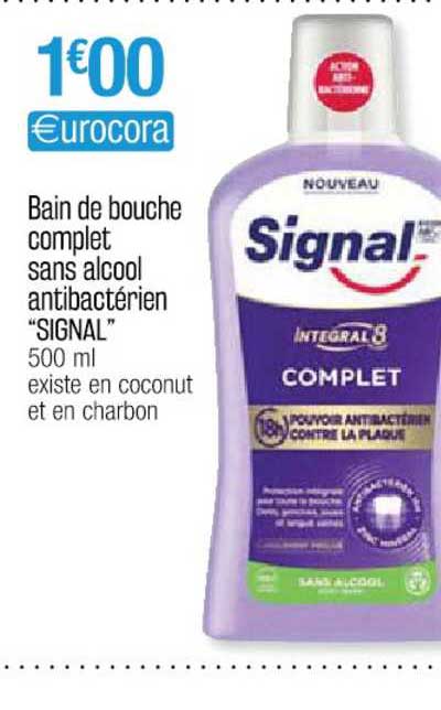 Bain De Bouche Complet Sans Alcool Antibactérien "signal"