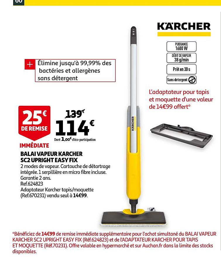 balai vapeur karcher sc2 upright easy fix