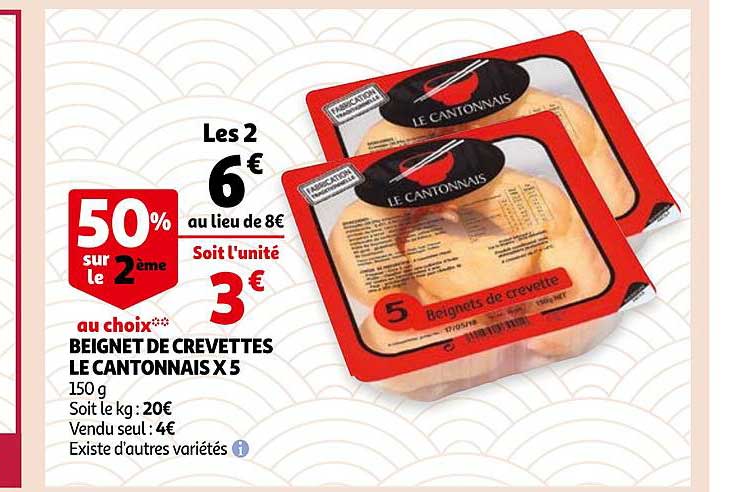 Beignet De Crevettes Le Cantonnais X5