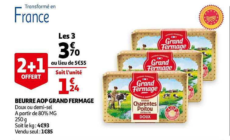 beurre aop grand fermage