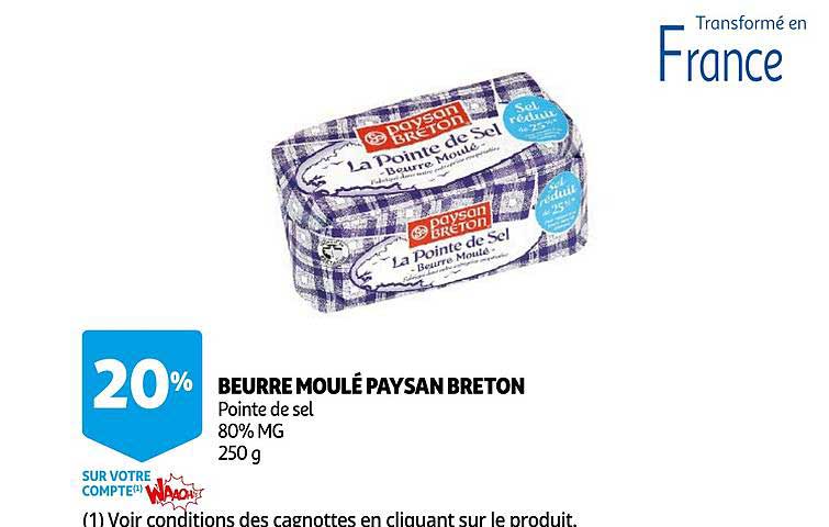 beurre moulé paysan breton