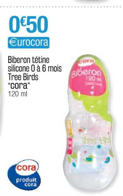 biberon tétine silicone 0 à 6 mois tree birds "cora"