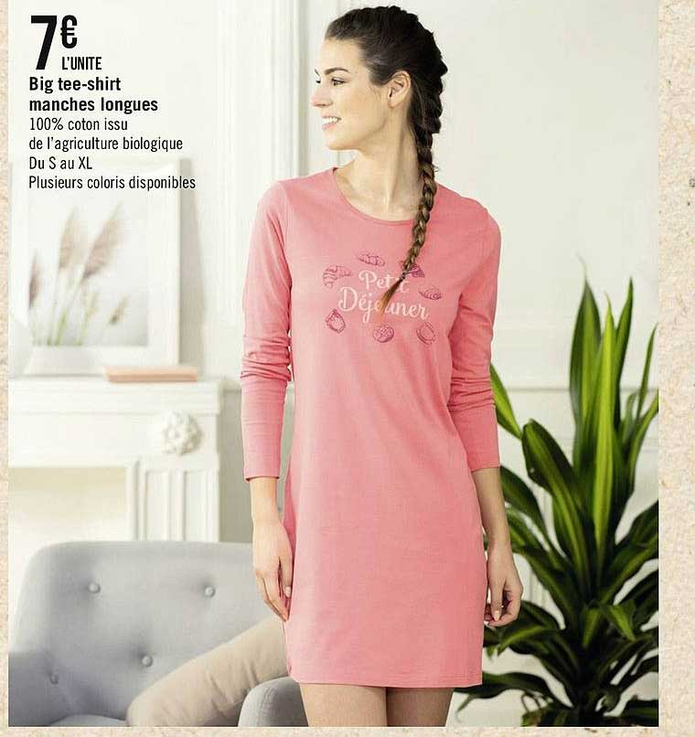 big tee-shirt manches longues