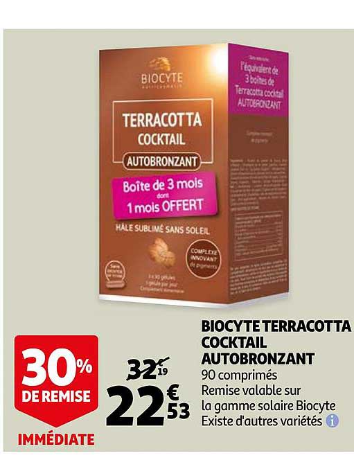 biocyte terracotta cocktail autobronzant