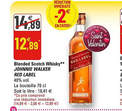 blended scotch whisky johnnie walker red label