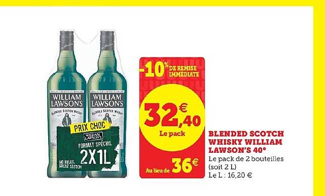 Blended Scotch Whisky William Lawson's 40°