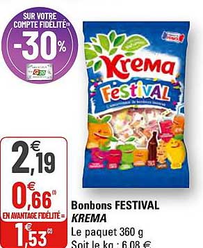 bonbons festival krema