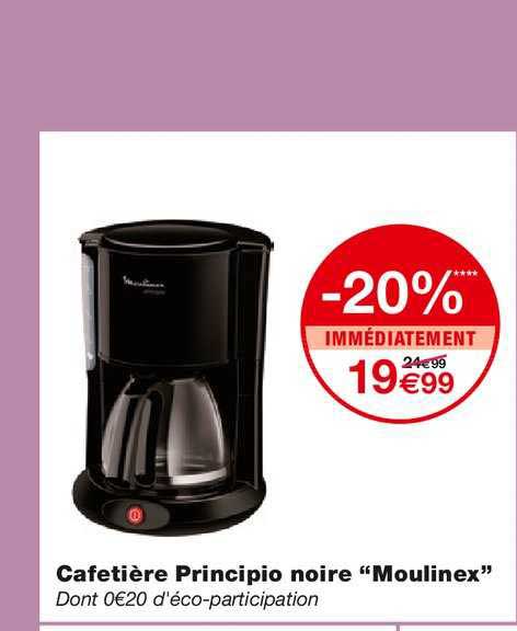 Cafetière Principio Noire "moulinex"