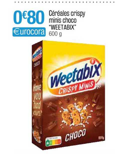 Céréales Crispy Minis Choco "weetabix"