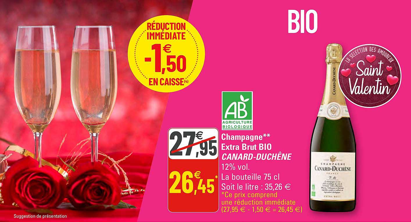 champagne extra brut bio canard-duchêne