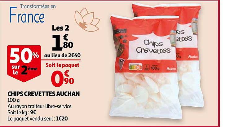 Chips Crevettes Auchan