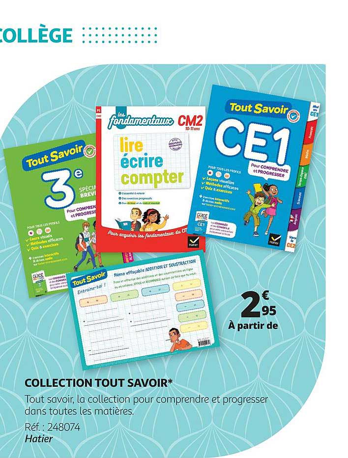 collection tout savoir - hatier