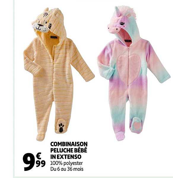 combinaison peluche bébé in extenso