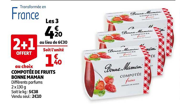 compotée de fruits bonne maman
