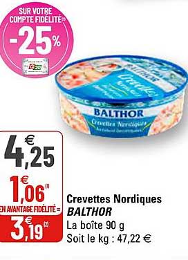 Crevettes Nordiques Balthor