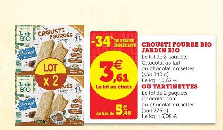 crousti fourré bio jardin bio ou tartinettes