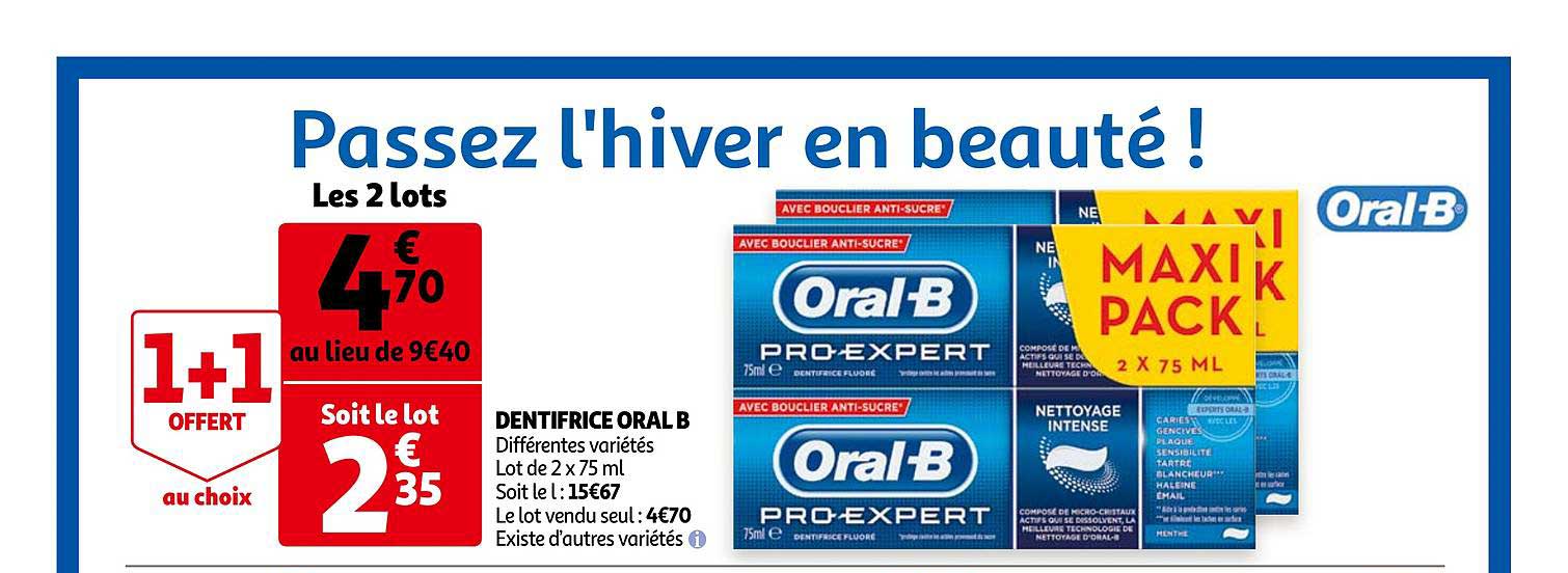 dentifrice oral b