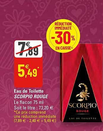 Eau De Toilette Scorpio Rouge