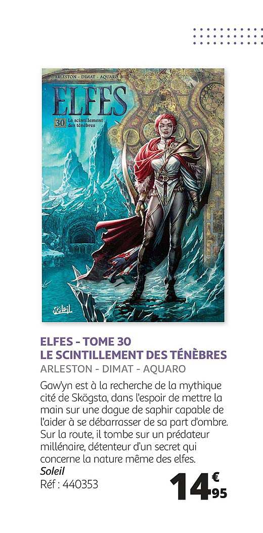 elfes - tome 30 le scintillement des ténèbres - arleston - dimat - aquaro