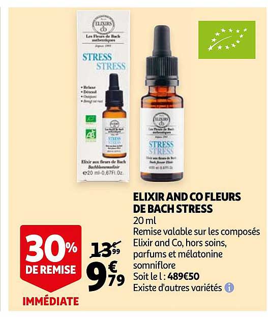 elixir and co fleurs de bach stress