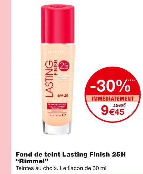 fond de teint lasting finish 25h "rimmel"