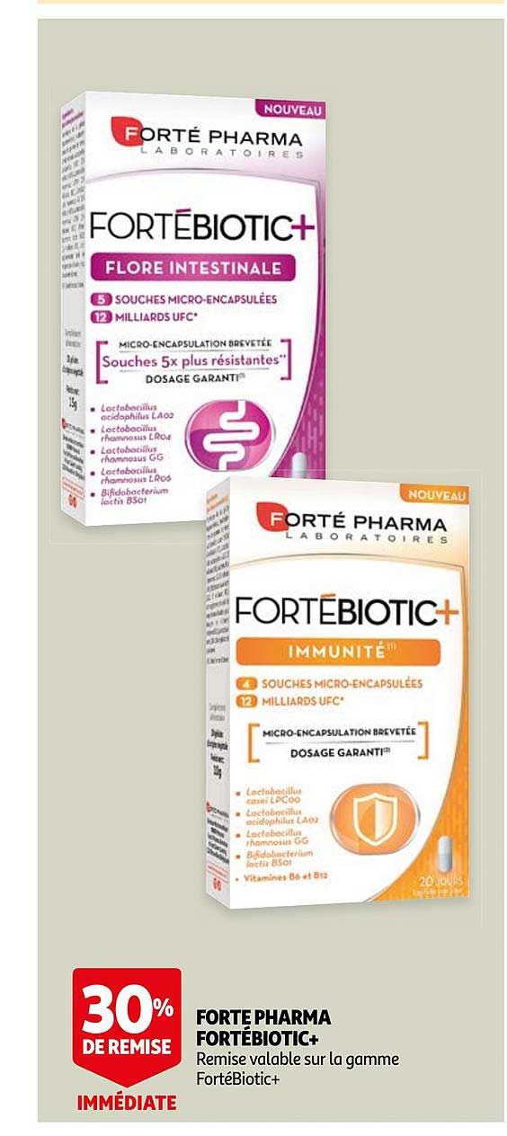 forte pharma fortébiotic+
